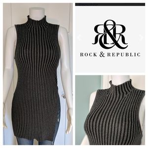Rock and Republic Ribbed tank sweater